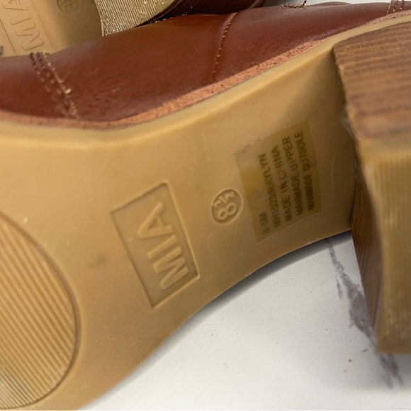 MIA Shanan Quilted Faux Leather Western Heeled Boots Size 8.5M - Picture 10 of 11